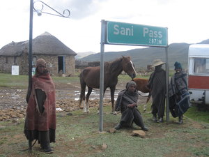 Lesotho, cold place, in winter...there is snow and ice here!