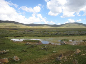 The high plateau of Lesotho