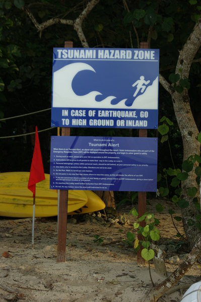Tsunami warning....jsut few days ago...
