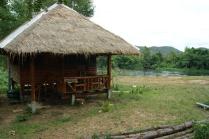 Cute bungalow along the river Kwai