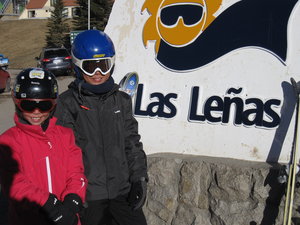 Las Lenas....end of another ski day...and we still have our legs...smile!