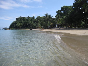 Quiet Coiba beach...