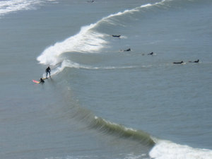 Lot of surfers...