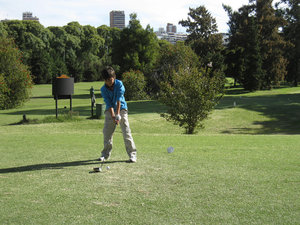 Golf with Leslie in Palermo on sunday afternoons...