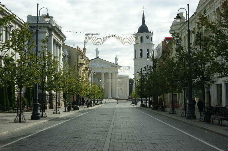 Main street of Vilnius...