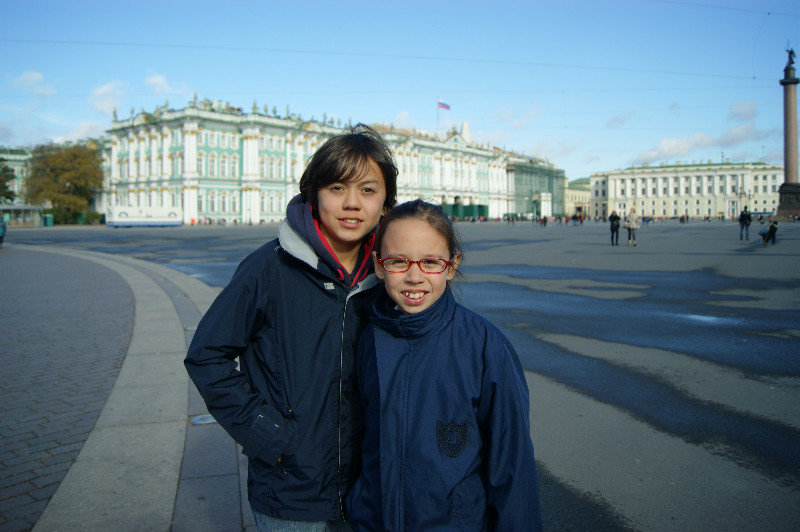 In front of the Hermitage