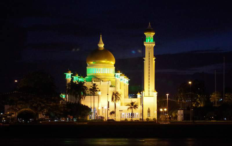 Mosque by night...