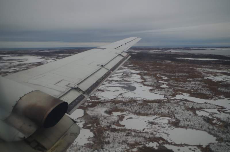 Landing in Churchill...tundra time...