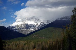 Mount Robson in the clouds...