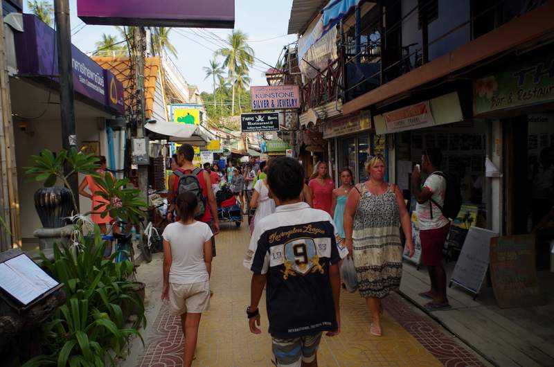 We spent an hour working the streets of Phi Phi...holidays here...no thanks...