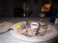 Oysters....at Oyester Box hotel....before going home....these are not farmed, the are freshly picked, just outside the hotel...