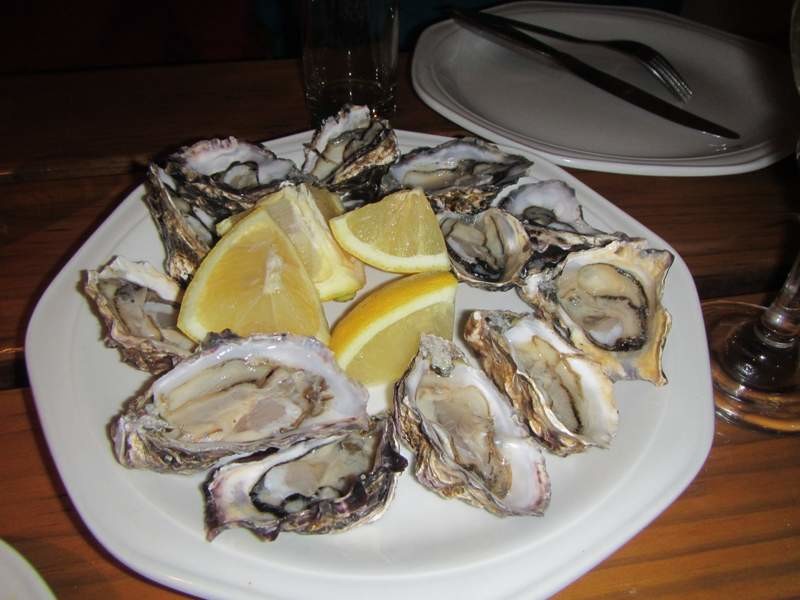 But we found the oysters in Knysna!