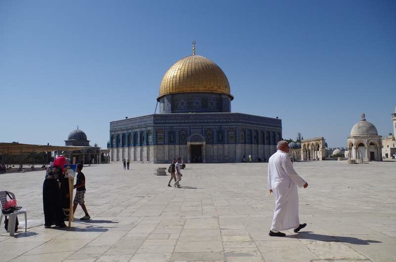 Dome of the Rock....has seen some serious action since last month! 
