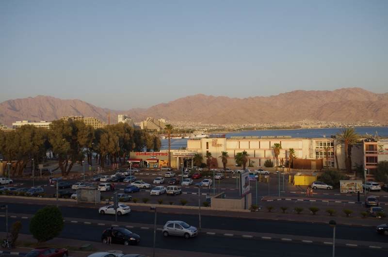 View from my room... in the back, Aqaba in Jordan...been there...few years back...