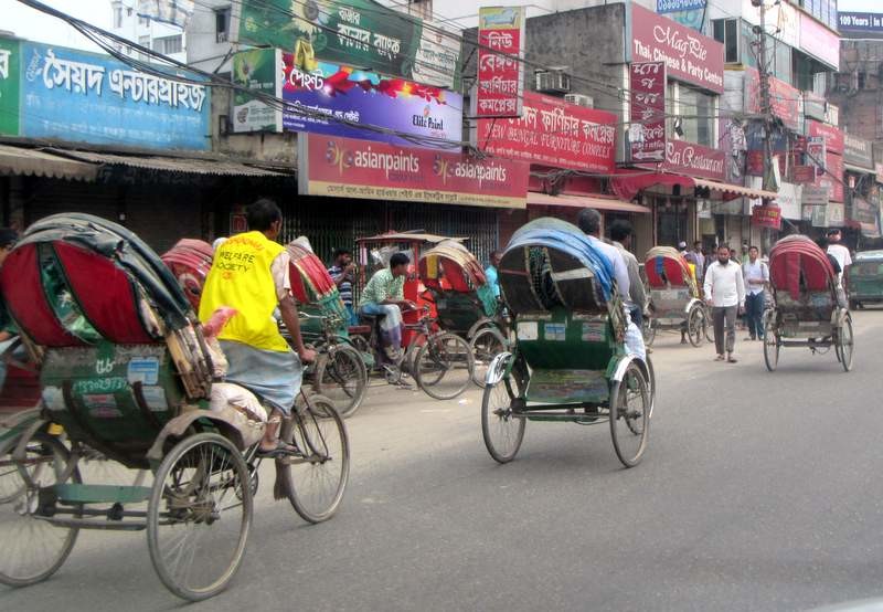 Rickshaws...everywhere...
