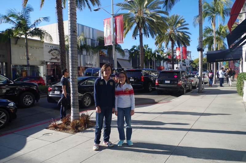 Not much time for shopping on Rodeo Drive this time!