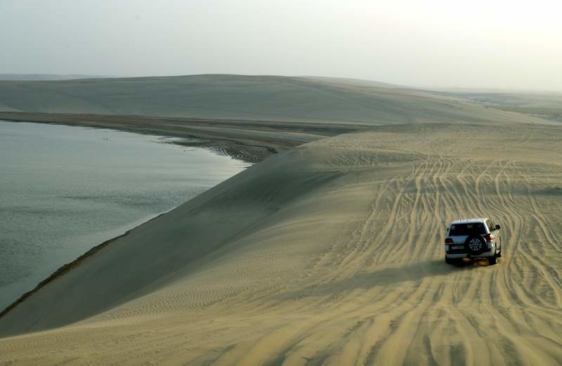 Dunes riding in Doha...