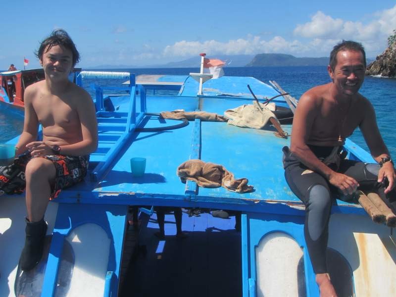 Great diving buddies, Leslie & Hama