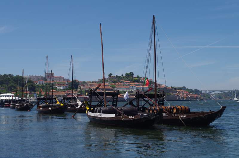 Port wine was transported form the Douro Valley, 100km inland East...