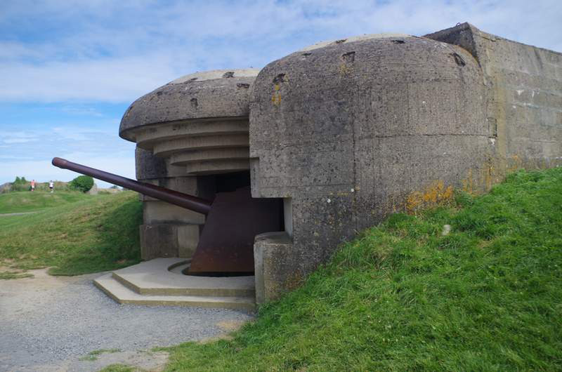 The German canons at Longues-sur-Mer