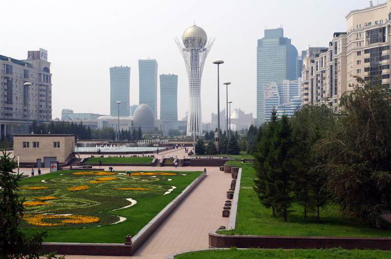 Downtown central Astana