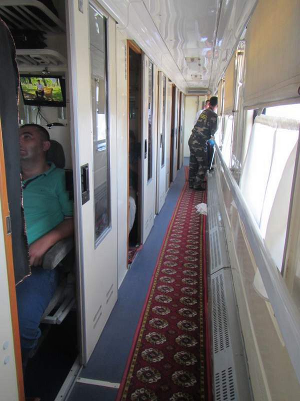 Train from Bukhara to Samarkand...