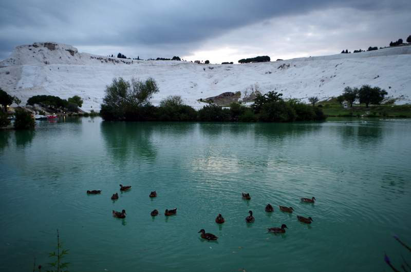 Pamukkale, 6am...good the sun came out later on that day!