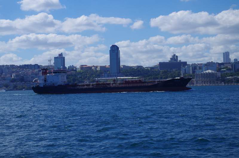 Heavy traffic on the Bosphorus