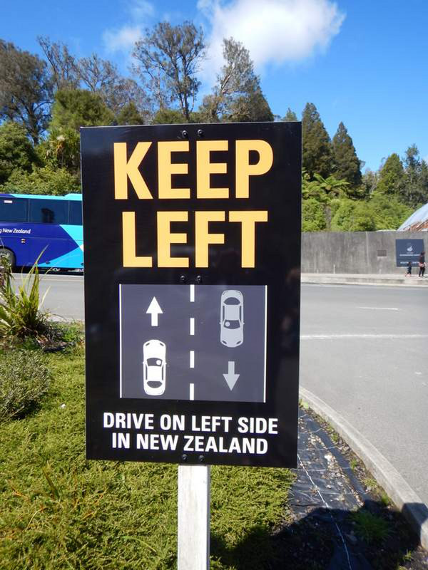 They have a lot of foreign visitors in New Zealand!