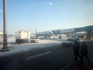 Arriving in freezing Harbin