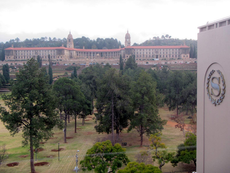 Union Buildings, as from my room in Pretoria...