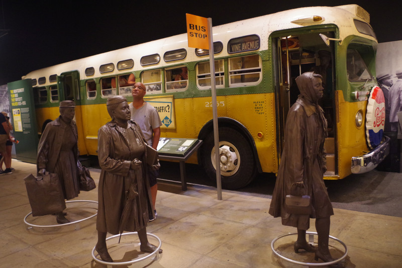 You remember Rosa Parks? This is the bus!