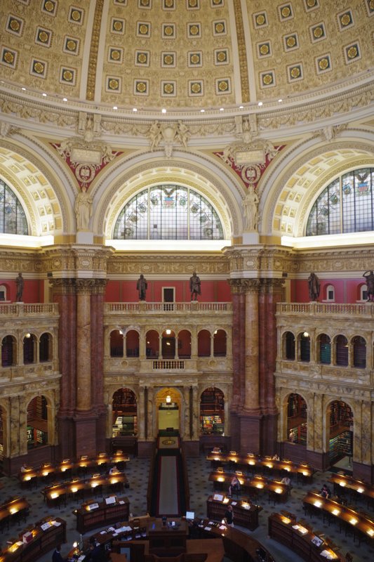 No pictures of the Senate, so here is one of the Library...