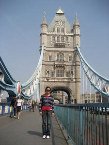 Steph on the Tower Bridge
