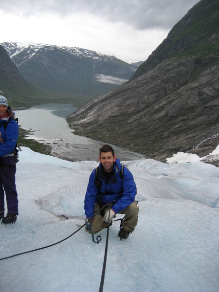 From up the Nigardsbreen Glacier