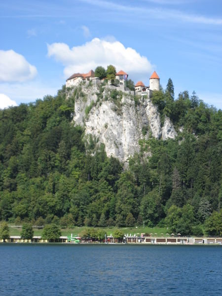The castle overlooking Lake Bled, Slovenia