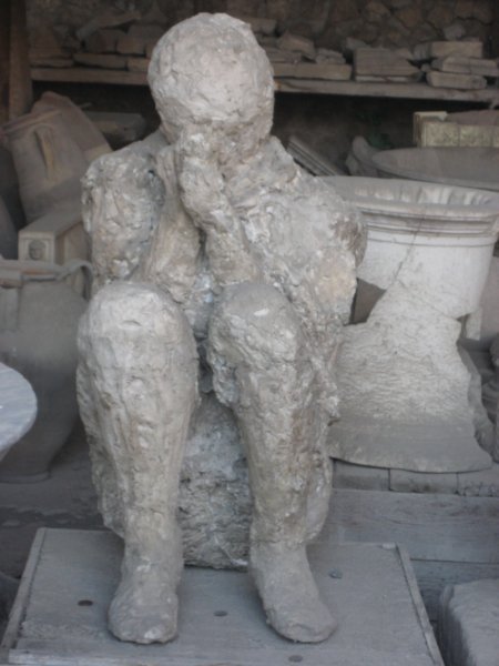 One of the bodies found at Pompeii
