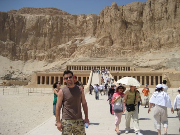 Anth Outside the Funery Temple of Hatshepsut
