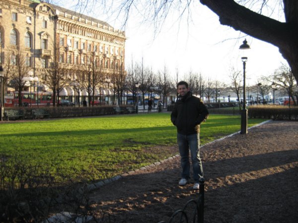 Anth in a Park in Stockholm
