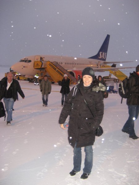 Arriving in the Arctic Circle Winter