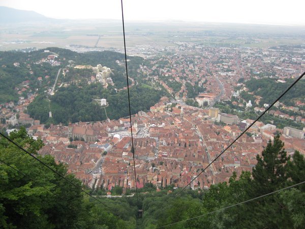 Brasov from the Cable Car