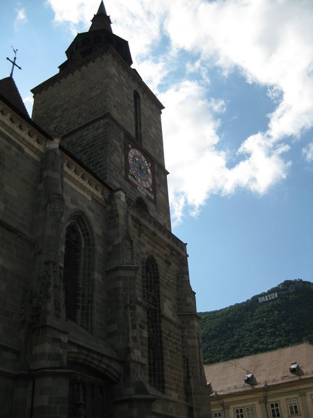 The Black Church and Brasov Hills