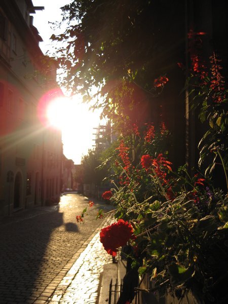 Rothenburg Street in the Sunset