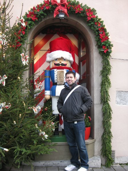 Posing with Rothenburg Toy Solider