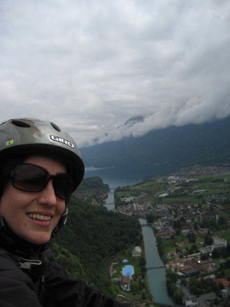 Paragliding in the Swiss Alps, Interlaken.
