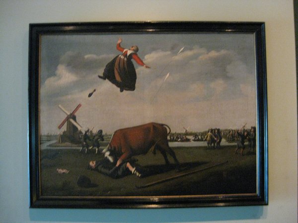 Weird Painting in the Zaanse Schans Museum