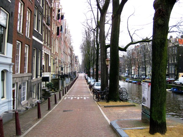 A Canal-side Street in the Jordaan area