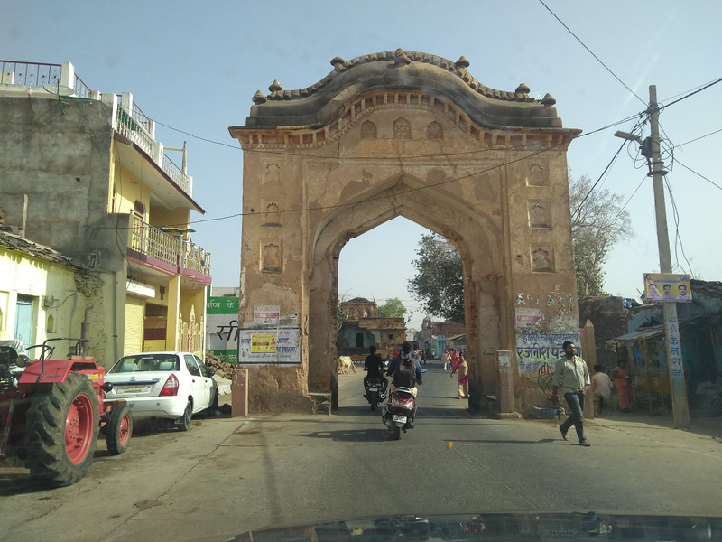The entrace gate of Orchha