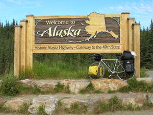 Crossing the border into Alaska