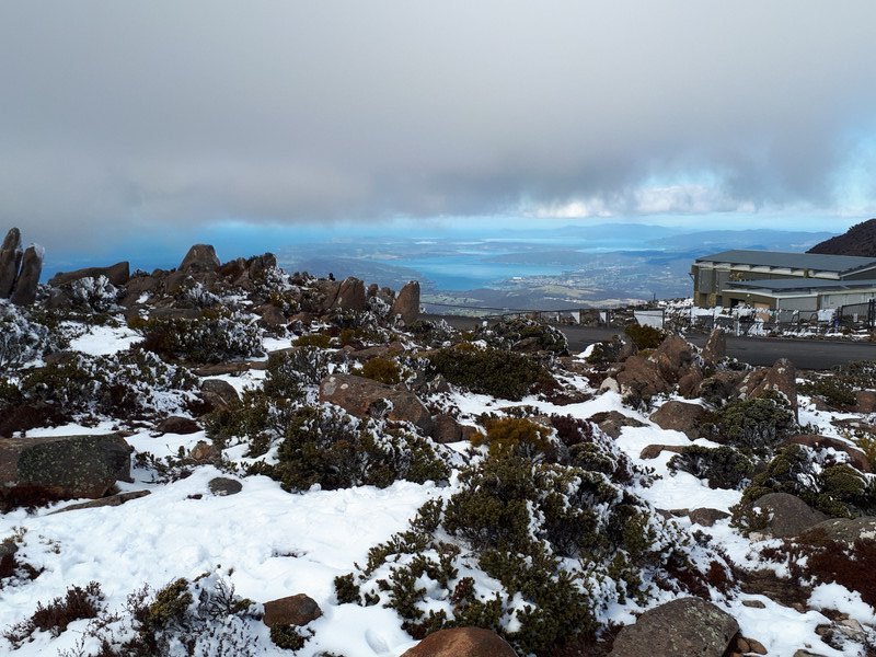 Mt Wellington - Snow Clouds Coming In